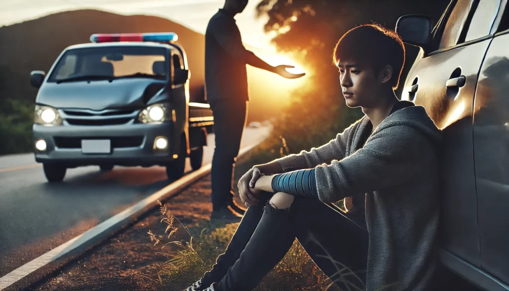 愛車が事故でショック！事故に遭ったときの対処法